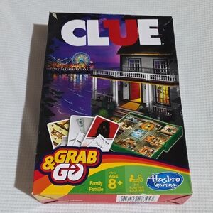 Vintage Hasbro Gaming Clue Grab & Go - Family Game - Ages 8+